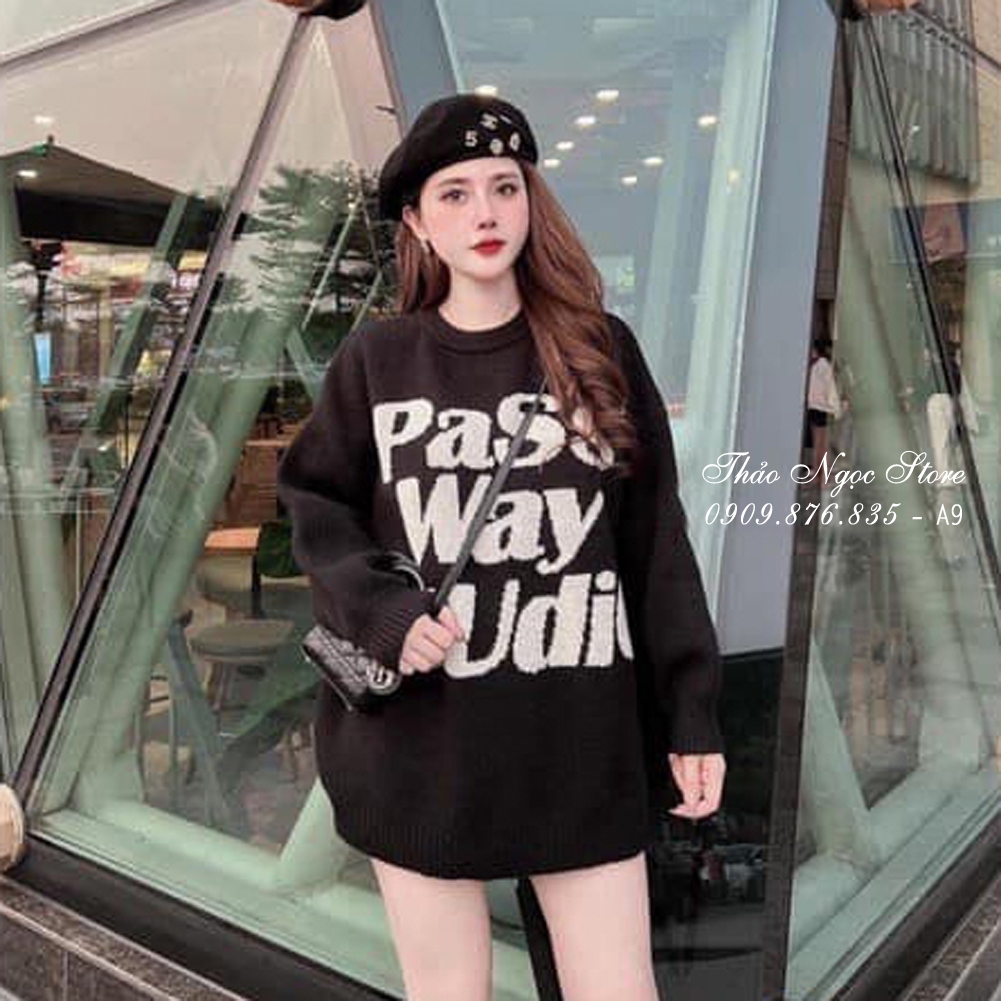 Áo len chữ tay dài form rộng hàng nhập QC!  THẢO NGỌC STORE