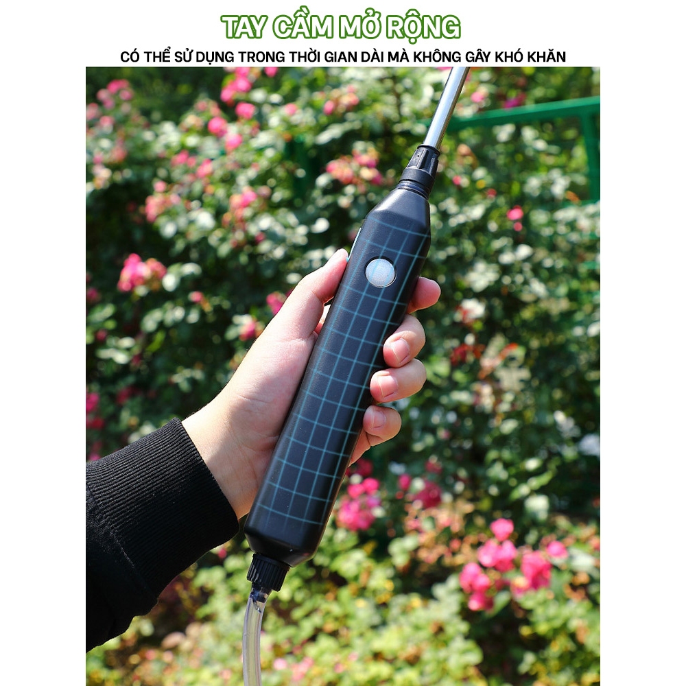 Bình xịt tưới cây Bình Xịt Điện Công Suất Cao Tự Động Máy Bơm Không Khí Vòi Phun Vòi Phun Tưới Cây Vườn 3/5M