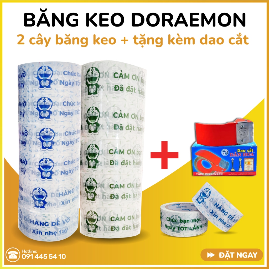Combo 2 cây băng keo Doraemon, siêu tiết kiệm