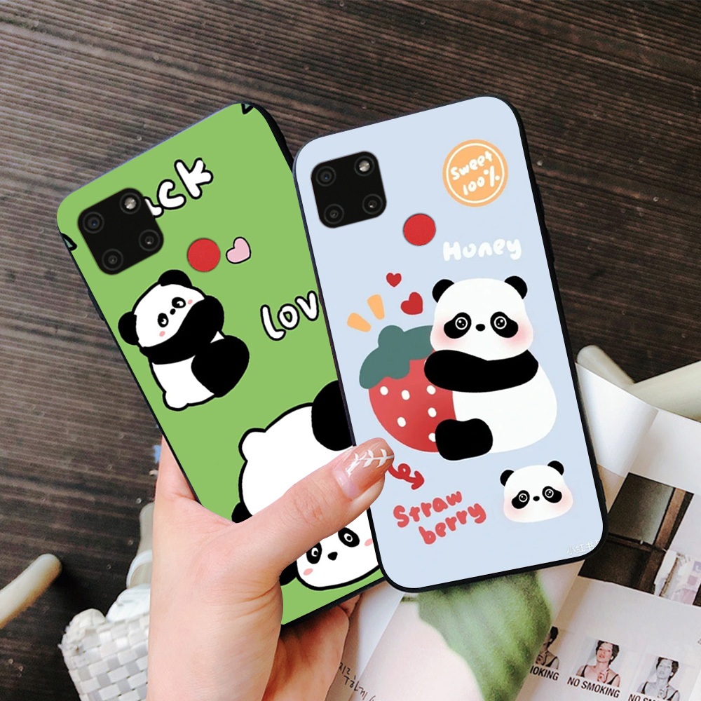 Ốp lưng oppo realme c25s / realme c12 / realme c15 in hình gấu trúc siêu dễ thương