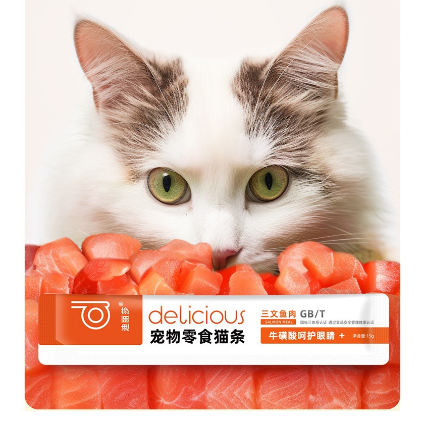 15 Thanh Sup Thưởng Cho Mèo Snack Đồ Ăn