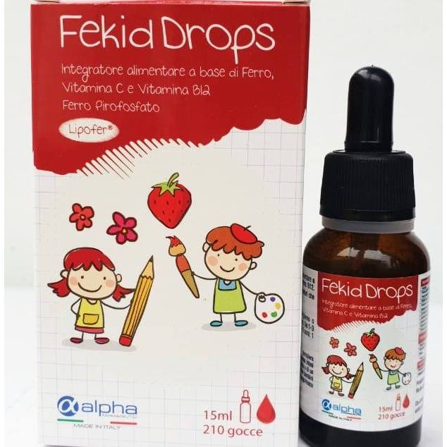 Sắt Fekid drops hỗ trợ tăng khả năng tạo máu, giảm nguy cơ thiếu máu do thiếu sắt - 30ml