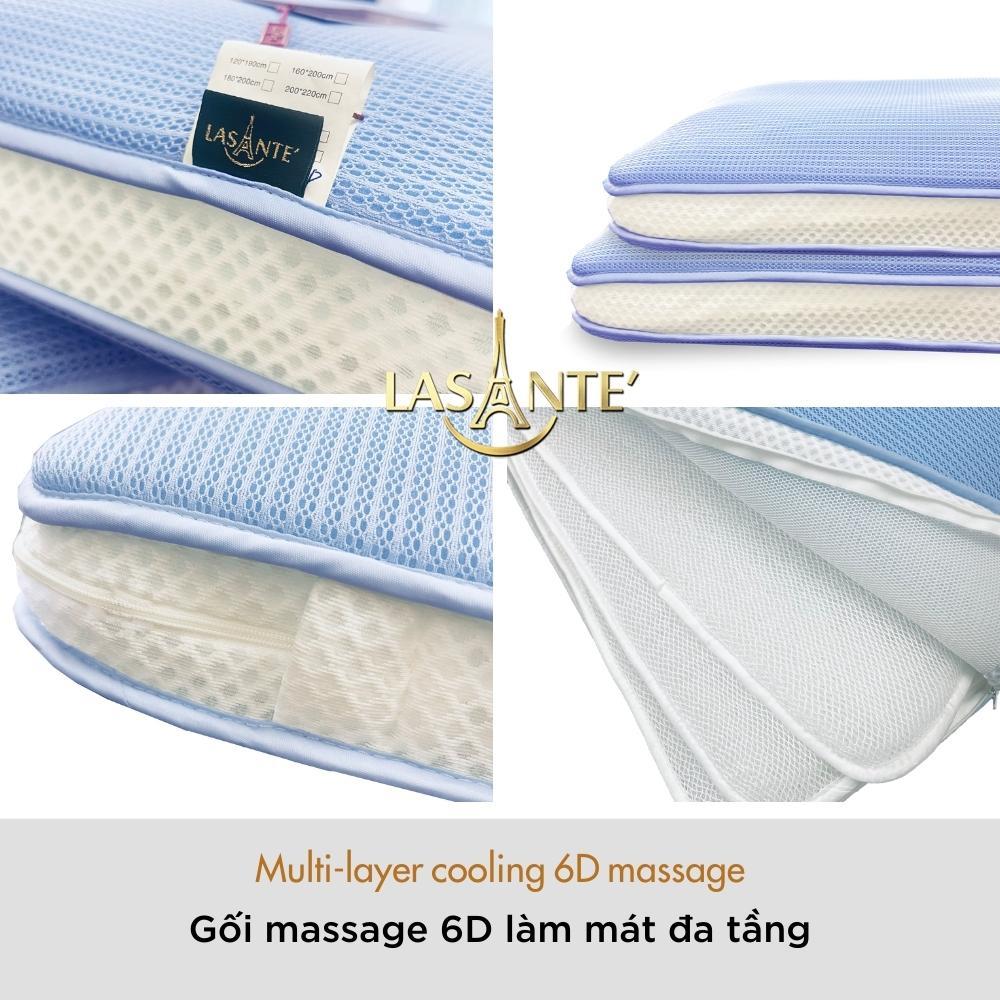 Vỏ và lõi gối massage 6D làm mát đa tầng Multi Layer Cooling 6D Massage 60x40x10cm