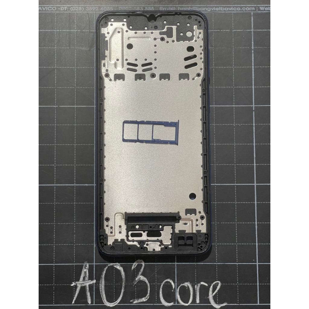Vỏ bộ thay thế Sam sung A03 core kèm khay sim và kính camera