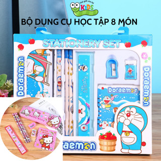 Bộ dụng cụ học tập 8 món, bộ đồ dùng học tập nhiều họa tiết hoạt hình đáng yêu cho bé-BỘ DỤNG CỤ 8 MÓN