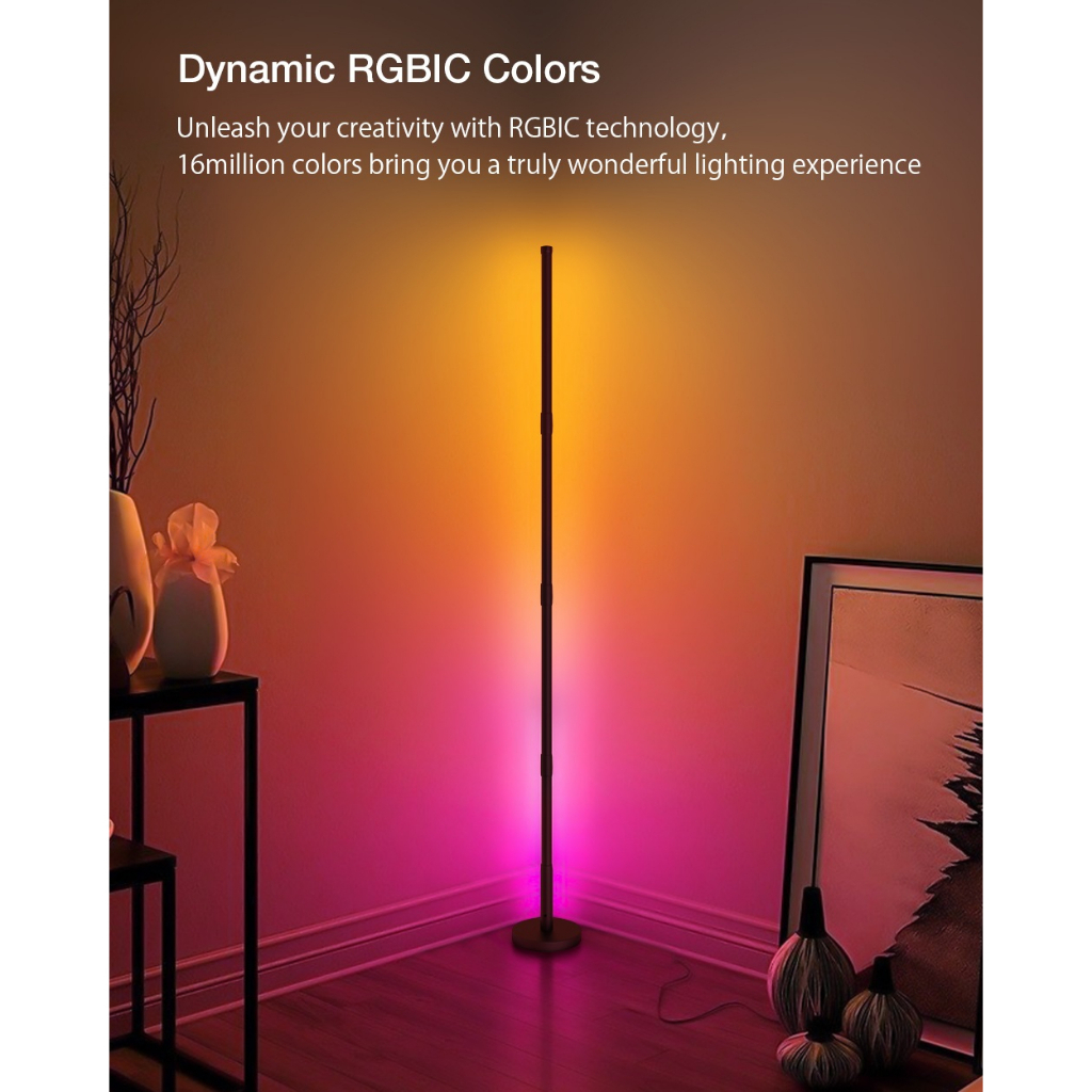 Đèn sàn LED RGB siêu sáng BlitzWolf® BW-FL1 16 triệu màu điều khiển không dây đồng bộ nhạc