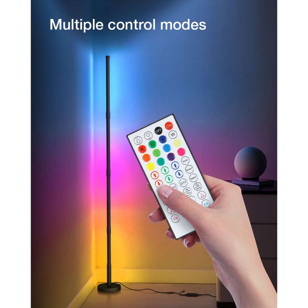 Đèn sàn LED RGB siêu sáng BlitzWolf® BW-FL1 16 triệu màu điều khiển không dây đồng bộ nhạc