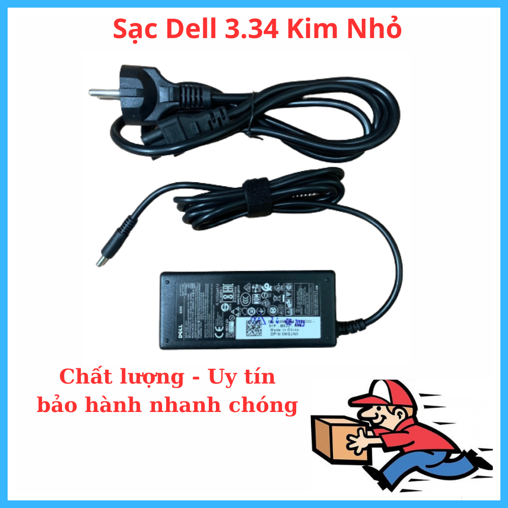 SẠC LAPTOP DELL 19.5V 3.34A Kim nhỏ - ZIN Chân Kim Nhỏ Hàng New 100% Bảo Hành Lỗi 1 Đổi 1