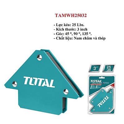 Ke góc nam châm hàn 3 góc TOTAL TAMWH25032