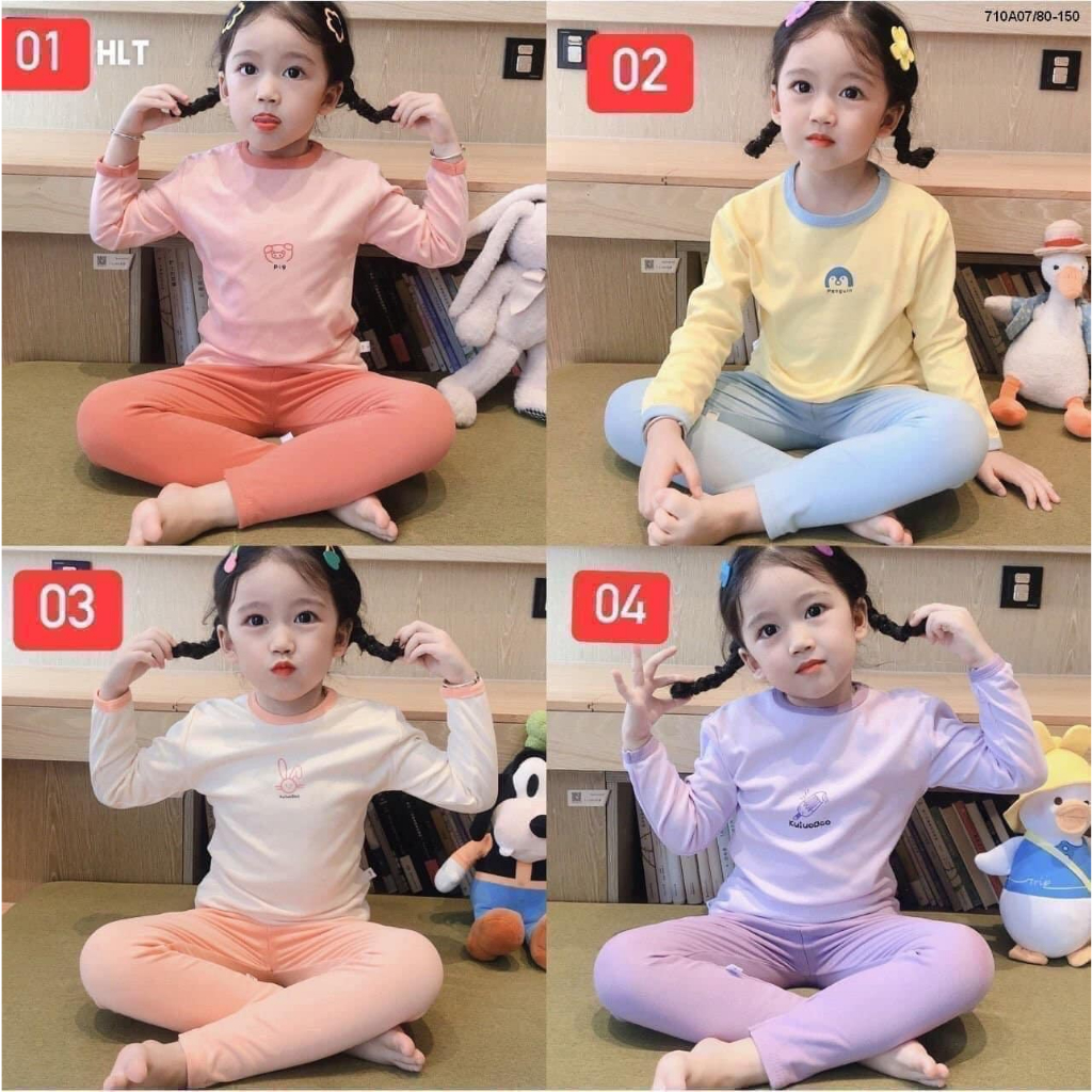 Bộ cotton cho bé xiêu chất lượng