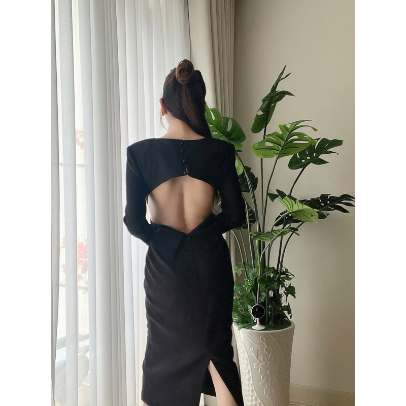 ❗️Đầm tay lỡ hở lưng❗️