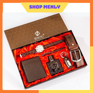 [SHIP HỎA TỐC] Quà tặng sinh nhật cho bạn trai/ chồng ( Combo: thắt lưng, ví, nước hoa, đồng hồ, bút, móc khóa )