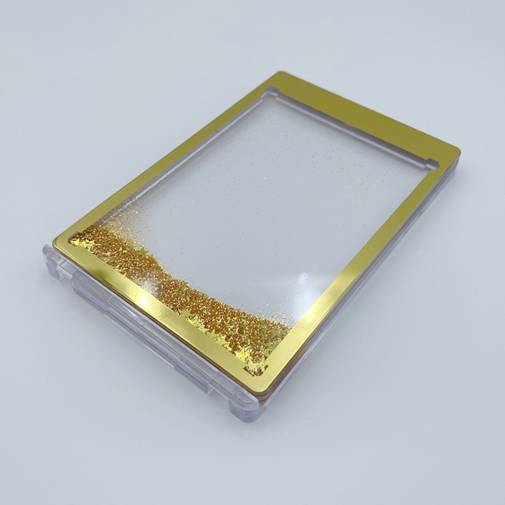 🌟DEAL SỐC🌟One-Touch Viền Gold - Bạc Có Kim Tuyến Khung Hộp Bảo Vệ Thẻ Bài Yugioh Pokemon Có Nam Châm Chống UV