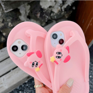  Ốp Điện Thoại Silicon Mềm Họa Tiết Chiếc Dép Xỏ Ngón Màu Hồng Dễ Thương Cho IP 