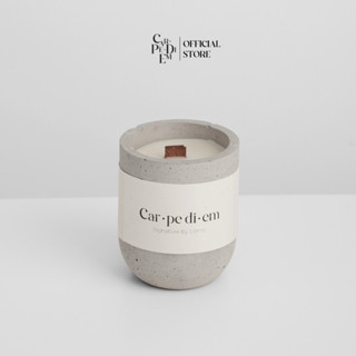 Nến thơm thủ công Car pe di em Ngủ Ngon Hũ xi măng màu xám mùi hương nước hoa biển dễ chịu Hàng thủ công