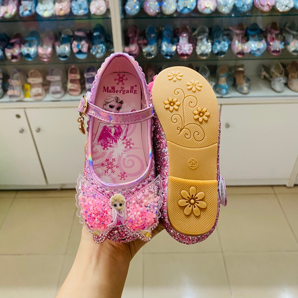 Giày búp bê công chúa Elsa mẫu mới cao cấp cho bé gái 2-9 tuổi