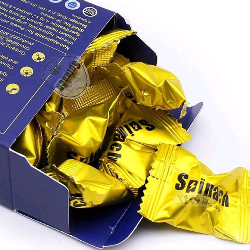 10 viên kẹo hồng sâm MALAYSIA Spinach