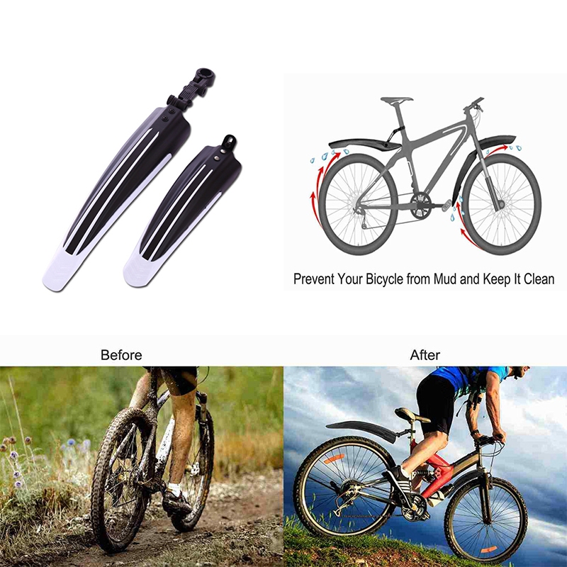 Bộ Dè Chắn Bụn Xe Đạp, Bộ Dè Chắn Bùn Cho Cả Bánh Trước Và Bánh Sau Xe Đạp Leo Núi Siêu Chất Lượng.