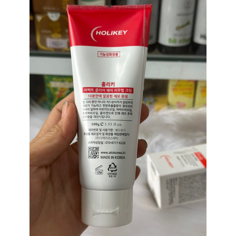 Kem Tẩy Lông   honykey  Perfect Clear Hair Removal Cream Holikey 100g