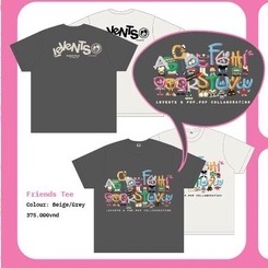 Áo Thun LEVENTS® | POPPOP FRIENDS TEE  Vải Lì Ven Orginal 2.0