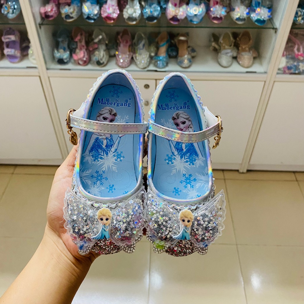 Giày búp bê công chúa Elsa mẫu mới cao cấp cho bé gái 2-9 tuổi