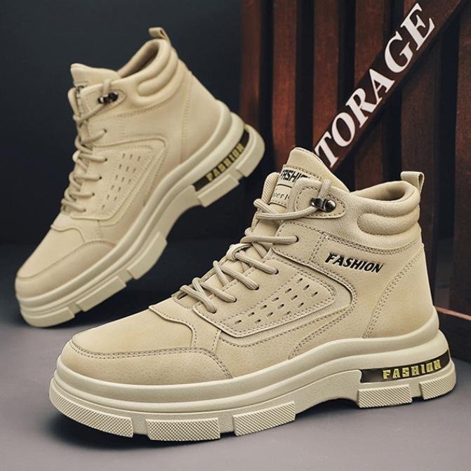 Giày Boot Nam SOFT Mẫu Mới Đế Cao Chống Trơn Trượt GN447