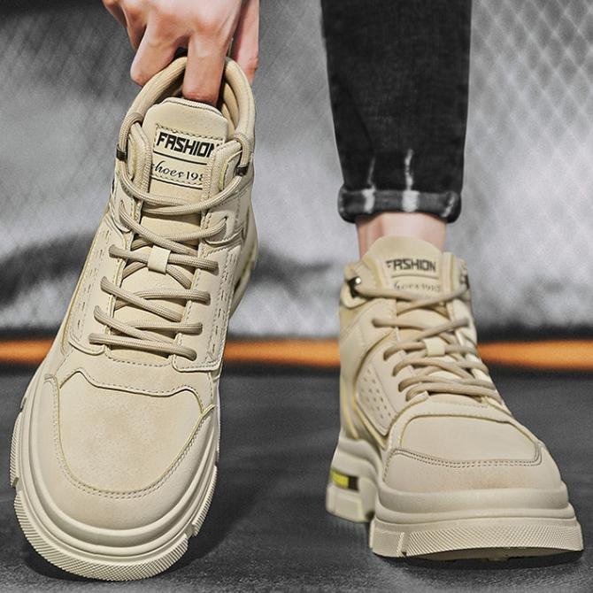 Giày Boot Nam SOFT Mẫu Mới Đế Cao Chống Trơn Trượt GN447