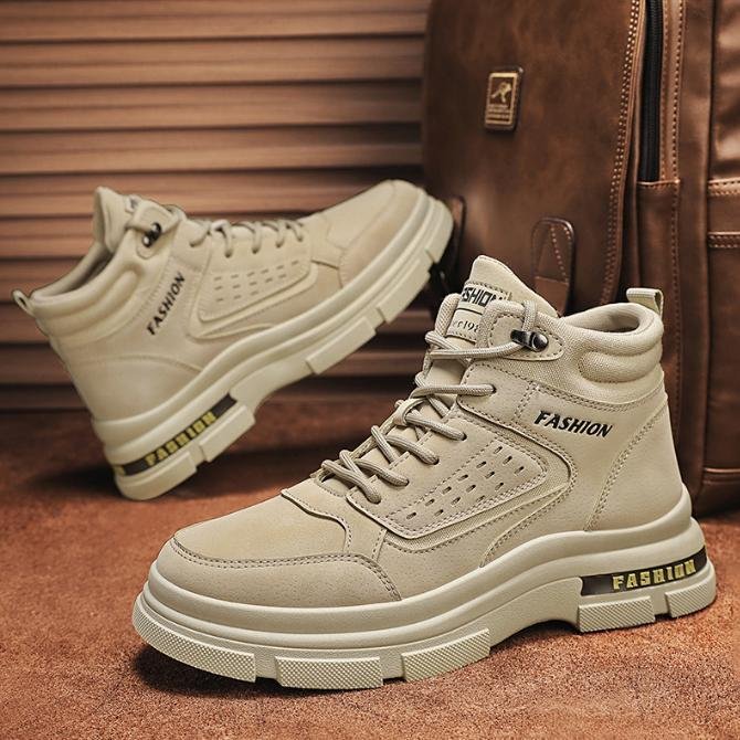 Giày Boot Nam SOFT Mẫu Mới Đế Cao Chống Trơn Trượt GN447