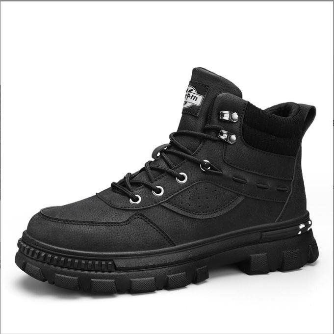 Giày Boot Nam Đế Cao Dày Dặn Thoáng Mát 2 Màu GN446