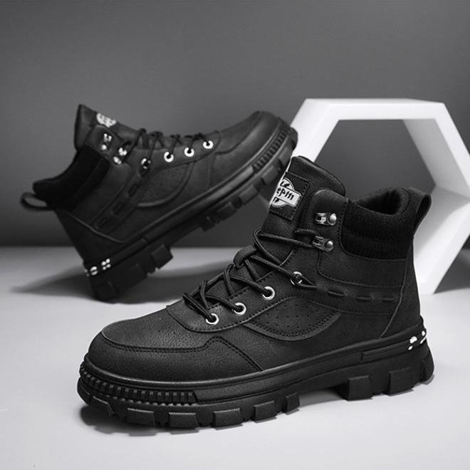 Giày Boot Nam Đế Cao Dày Dặn Thoáng Mát 2 Màu GN446