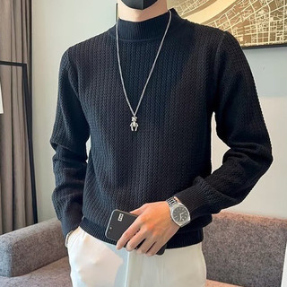 Áo Len Nam cổ lửng xoắn mỳ tôm BITULA