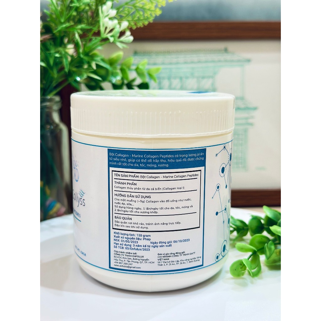 Bột Collagen peptide cá biển sâu nhập khẩu Pháp COLLYSS® 150 gram