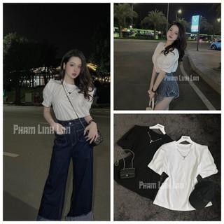 Áo Phông Áo Thun Nữ Tay Cộc Dáng Thụng Cotton Freesize Thấm Hút Mồ Hôi mẫu AOCONGOCLINHLAN. D21