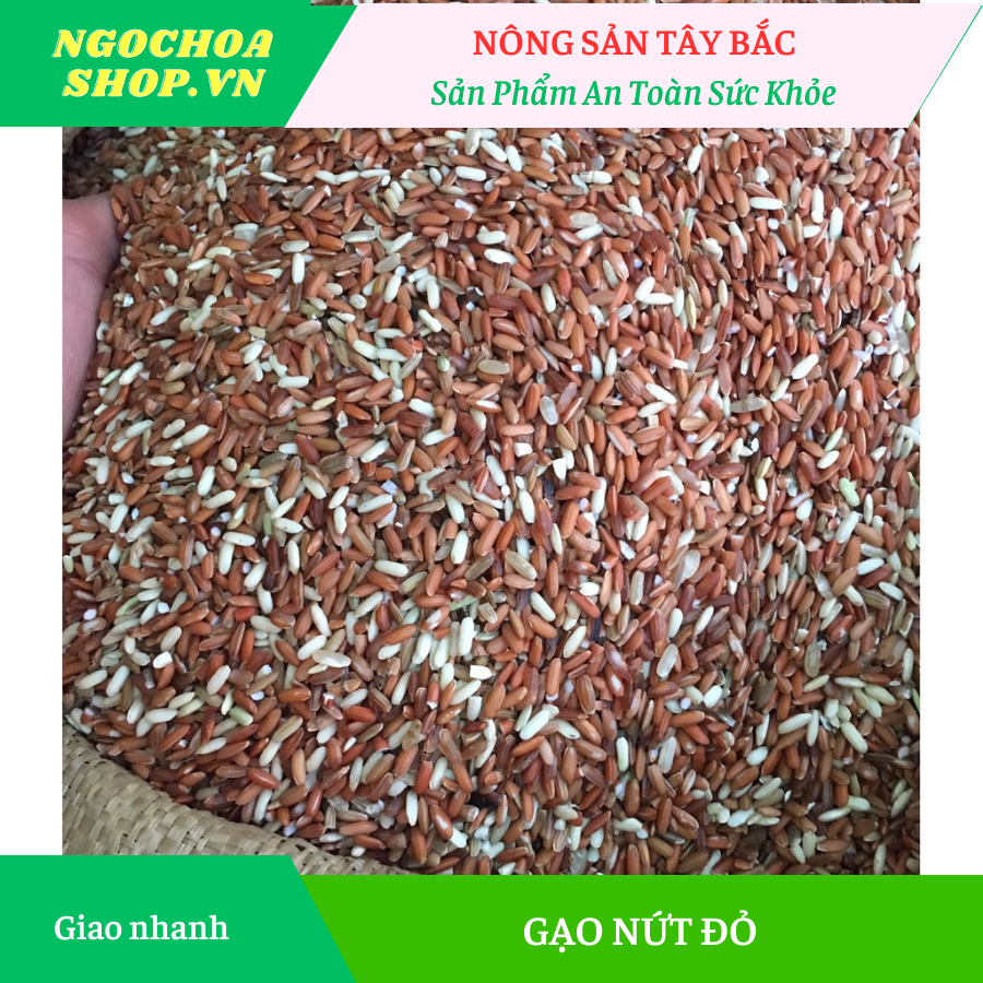 Gạo lứt dẻo đỏ hữu cơ gạo lức giảm cân ăn kiêng cho người tiểu đường, tập gym, tập yoga, bà bầu 1kg