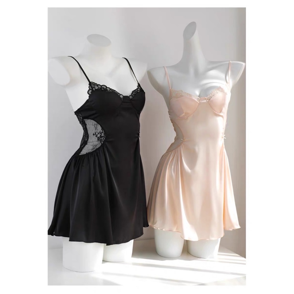 Váy ngủ lụa cup ngực khoét eo sexy THE CELYNBRA - V125