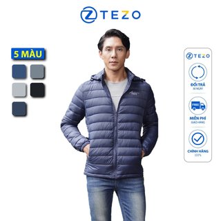 Áo khoác phao nam Tezo bông xay siêu nhẹ mũ áo có thể tách rới 22APBX001