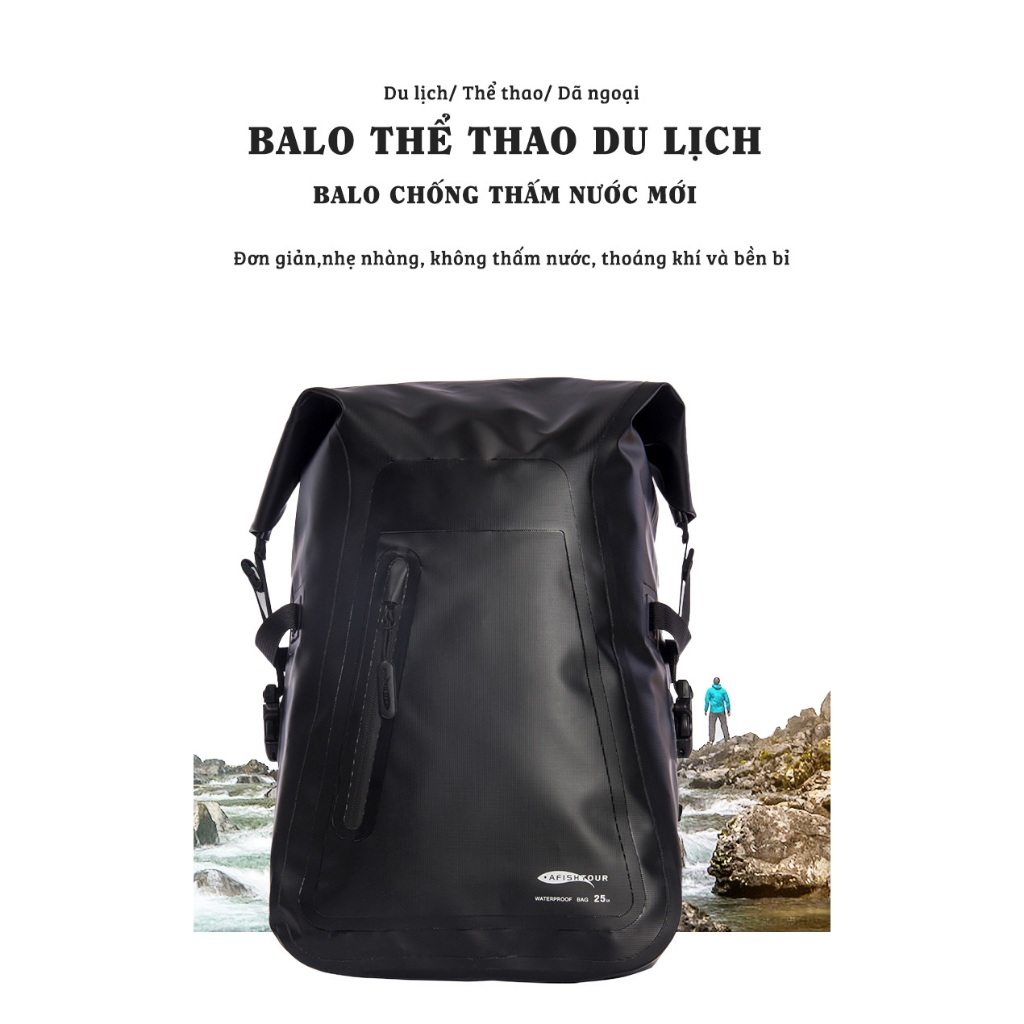 ZÓNG® Ba lô thể thao du lịch chống nước 25L - AFISHTOUR - FM2040