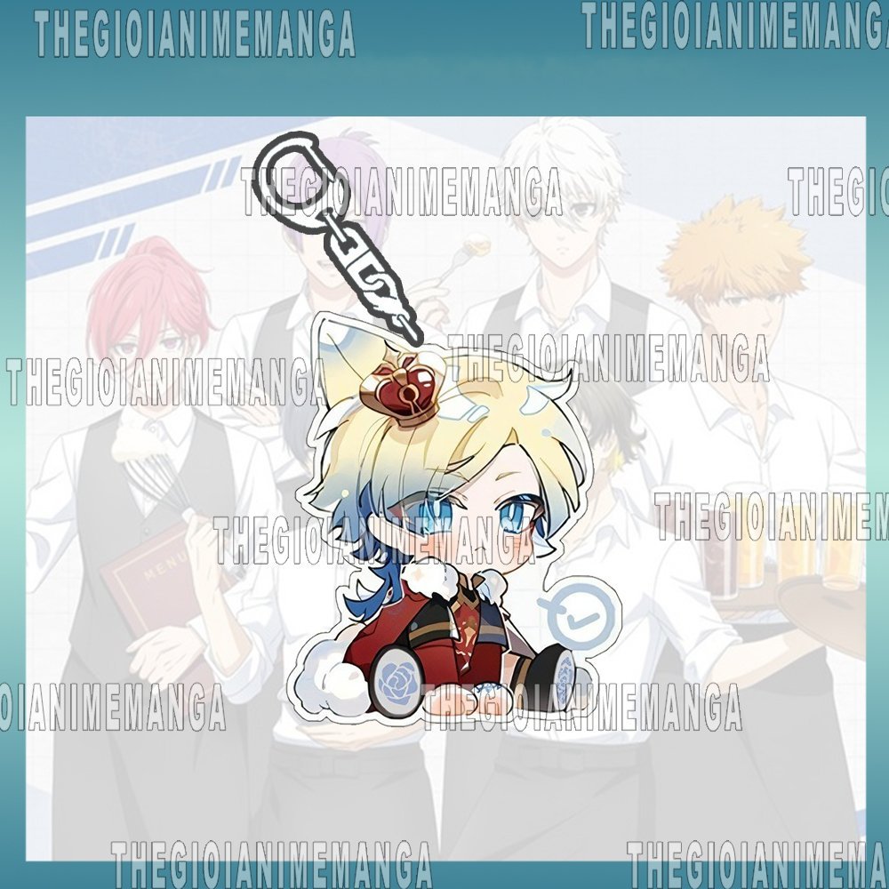 Móc khóa BLUE LOCK ver Michael Kaiser x Isagi Yoichi in hình anime chibi Mica trong acrylic quà tặng dễ thương