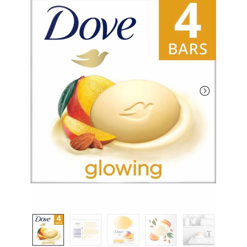 Xà bông Dove 1 cục 106g hương xoài, bơ almond hàng Mỹ