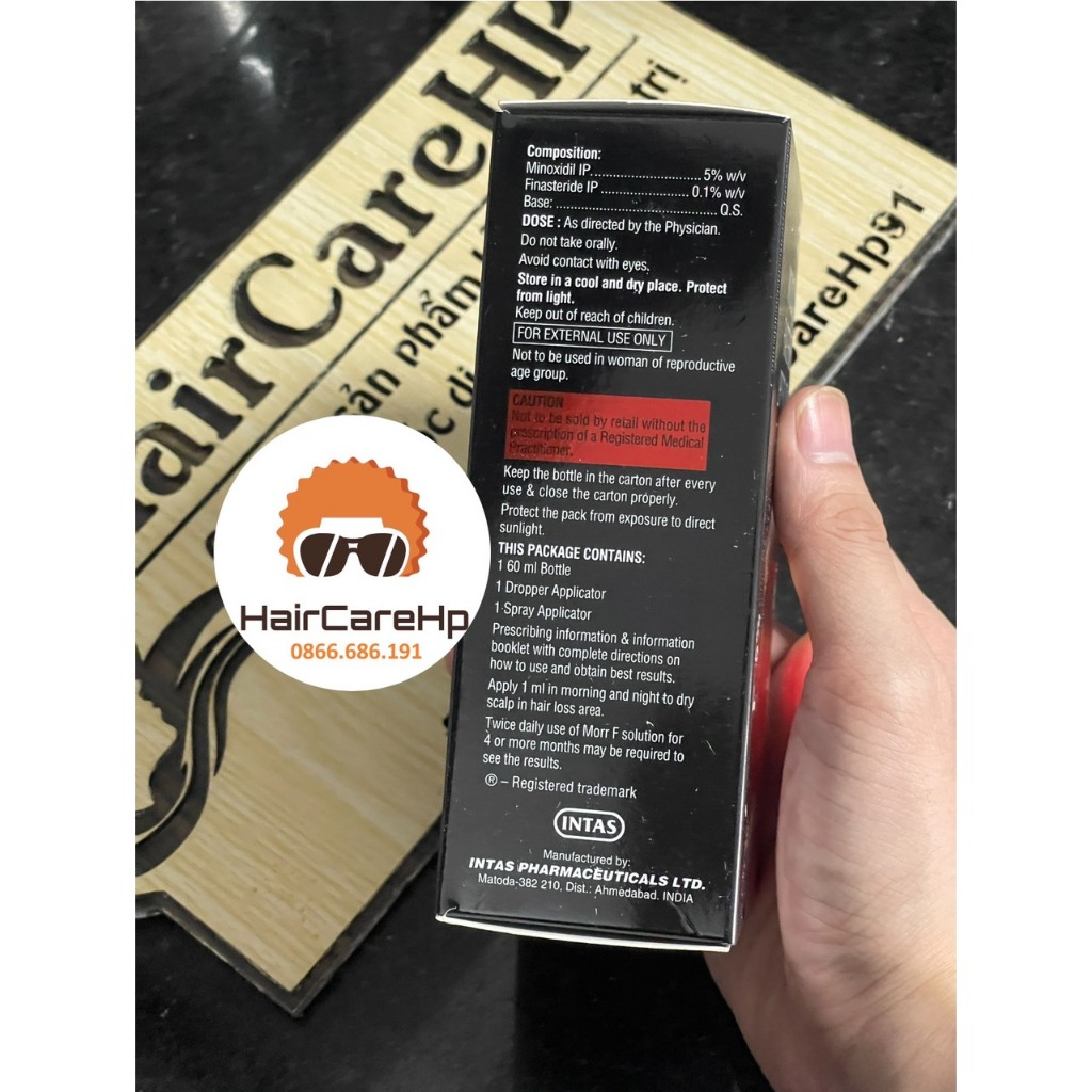 Morr F5 MorrF5 - Serum kích mọc tóc dành cho nam - Minoxidil & Finasteride 5%