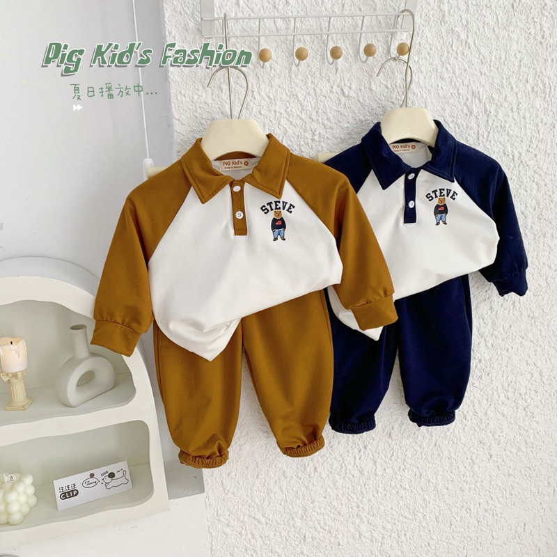 Bộ thu đông da cá in gấu Steve MS002.1010