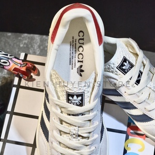 Giày thể thao Sneakers Gucci x Adidas Originals Gazelle HQ8853, Giày thể thao adidas gucci GAZELLE WHITE DA THẬT