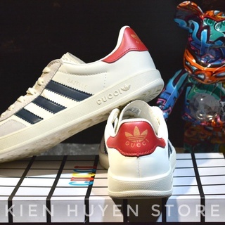 Giày thể thao Sneakers Gucci x Adidas Originals Gazelle HQ8853, Giày thể thao adidas gucci GAZELLE WHITE DA THẬT