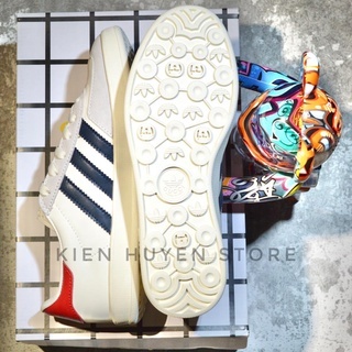 Giày thể thao Sneakers Gucci x Adidas Originals Gazelle HQ8853, Giày thể thao adidas gucci GAZELLE WHITE DA THẬT