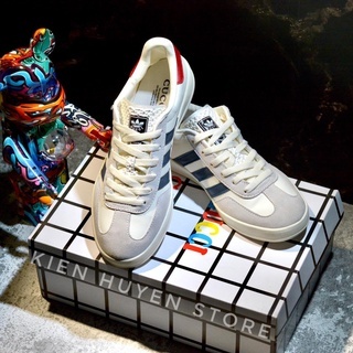 Giày thể thao Sneakers Gucci x Adidas Originals Gazelle HQ8853, Giày thể thao adidas gucci GAZELLE WHITE DA THẬT
