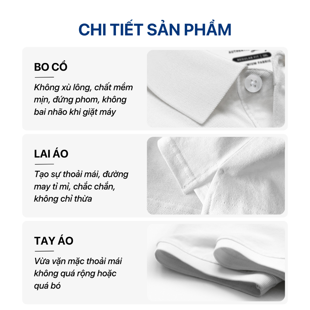 Áo Polo nam cao cấp có cổ SIXMEN  - BASIX LOGO SIXMEN vải cá sấu cotton CVC thoáng mát, thanh lịch