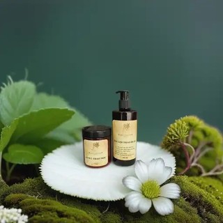 Combo dầu gội thảo dược 300ml và kem ủ thảo mộc anna cosmetics organic
