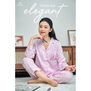 Bộ mặc nhà winny 23608 chất liệu lụa
