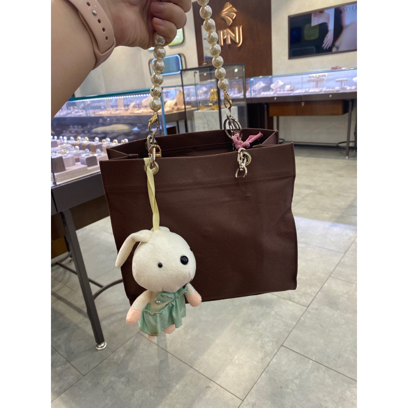 Túi vải dù nâu tây