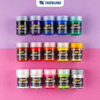Lọ màu nước 15 ml Thiên Long Colokit WACO-C09 - 14 loại màu nước chiết chuyên dụng, an toàn tô màu, vẽ tranh